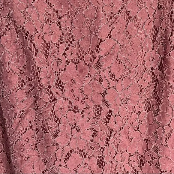 City Chic Blush Lace Off-Shoulder Dress 18 1x pink wiggle plus size - Picture 8 of 11